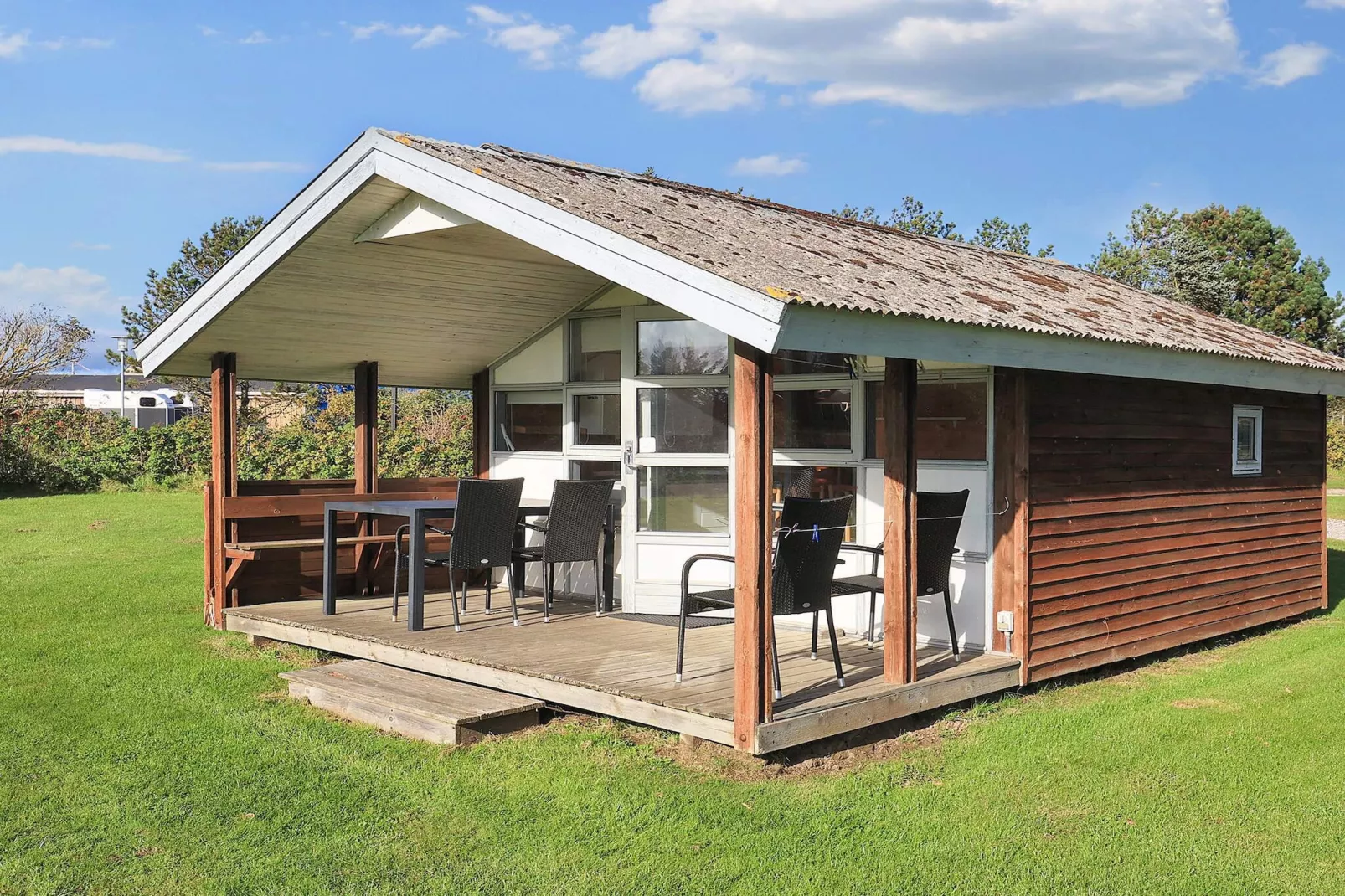Cabin in camping resort with heating-Outdoor