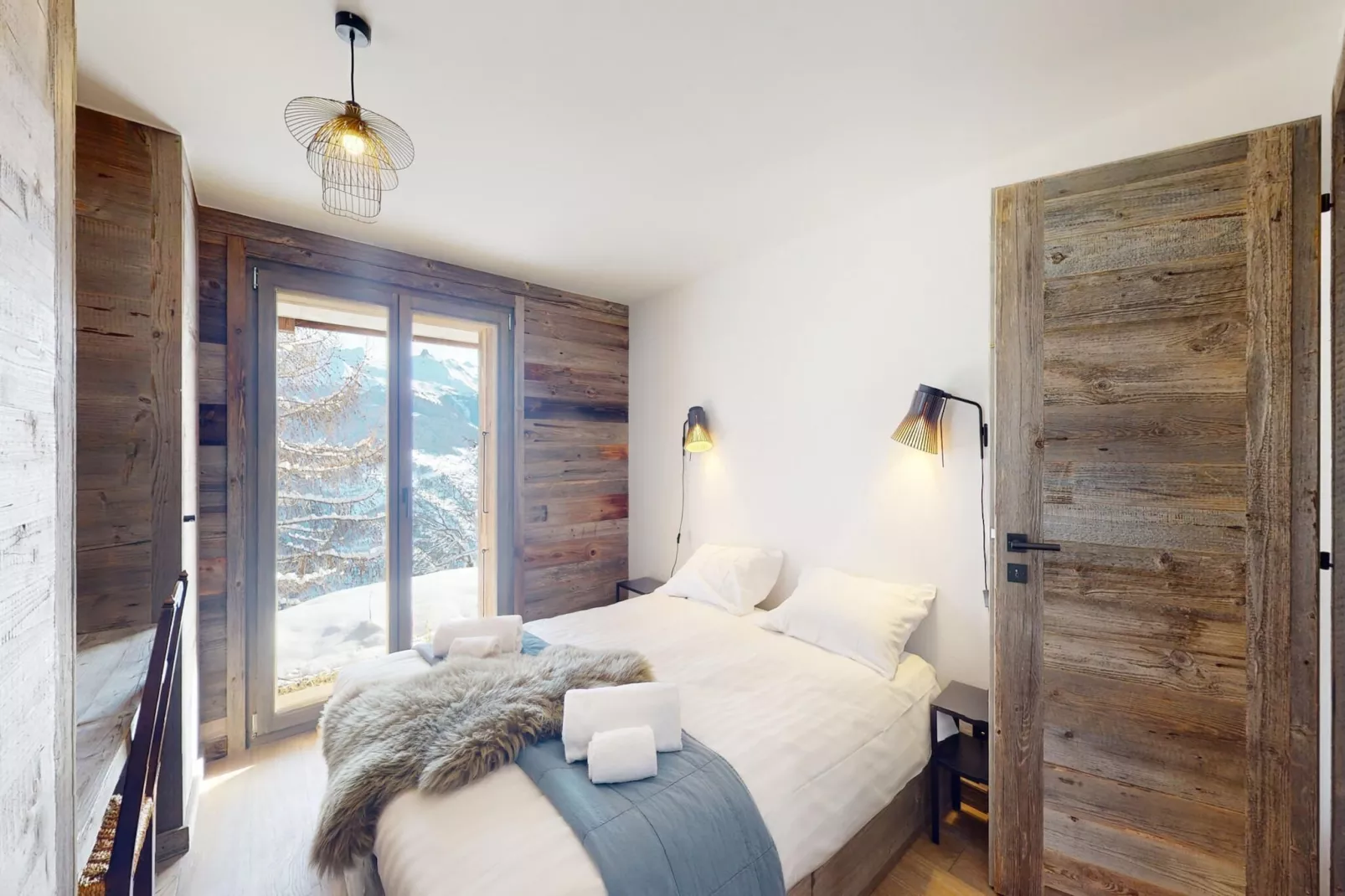 Ecureuil noir COSY & QUIET chalet 10 personnes-Chambre