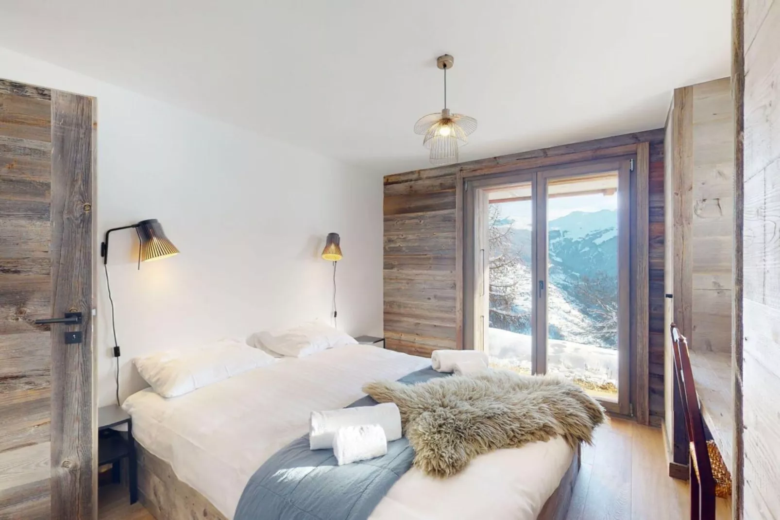 Ecureuil noir COSY & QUIET chalet 10 personnes-Chambre
