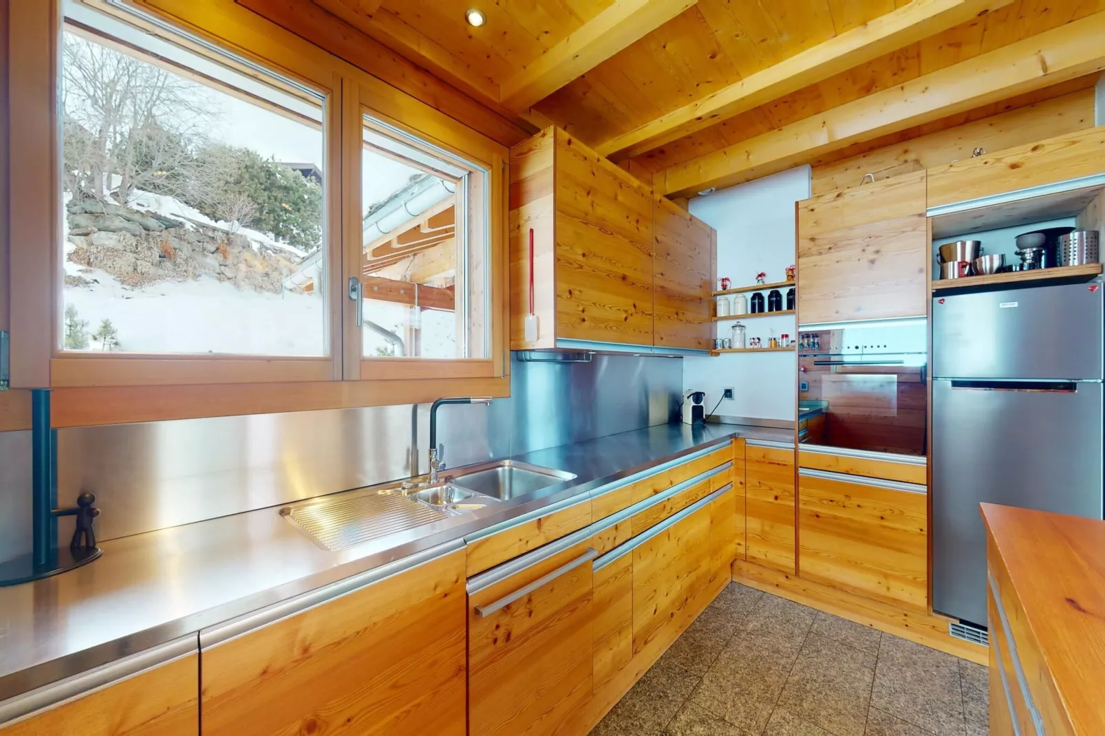 Etoiles des Neiges LUXE & JACUZZI chalet 12 pers-Kitchen