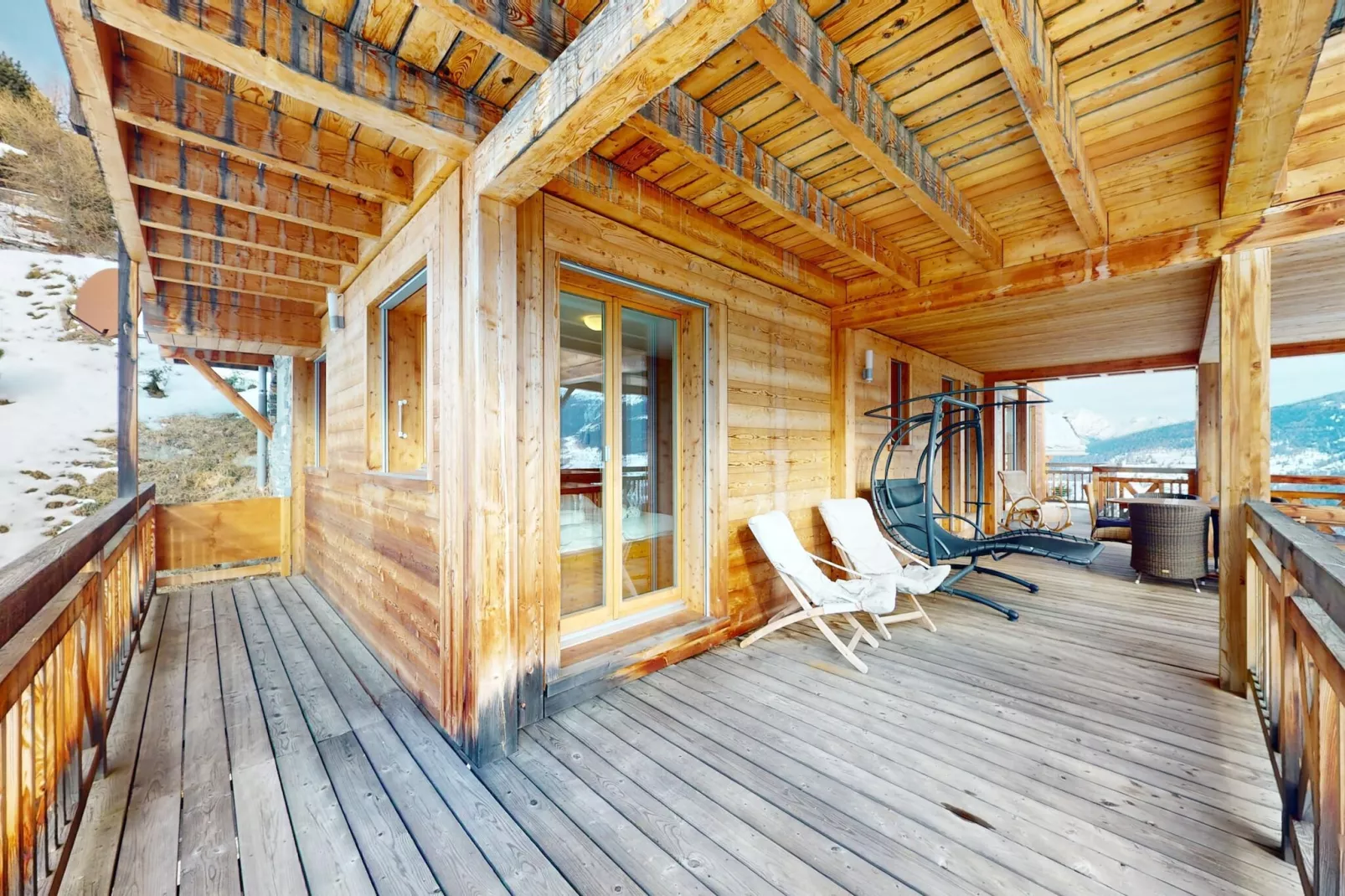 Etoiles des Neiges LUXE & JACUZZI chalet 12 pers-Terrace balcony