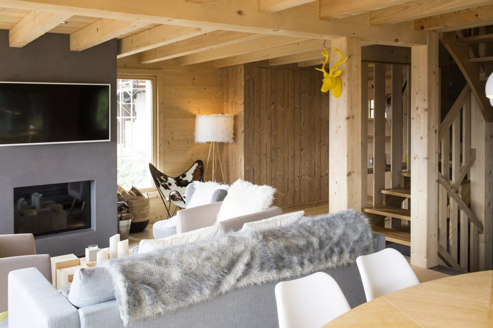 Touti LUXURY & NEW BUILD chalet 10 pers-Living room