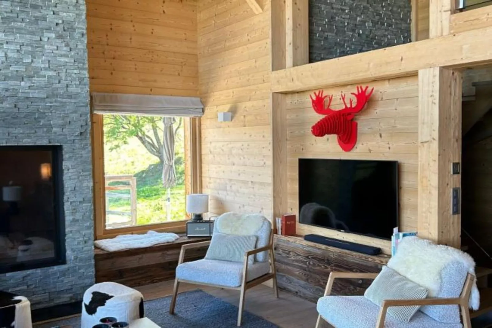 Touti LUXURY & NEW BUILD chalet 10 pers-Living room