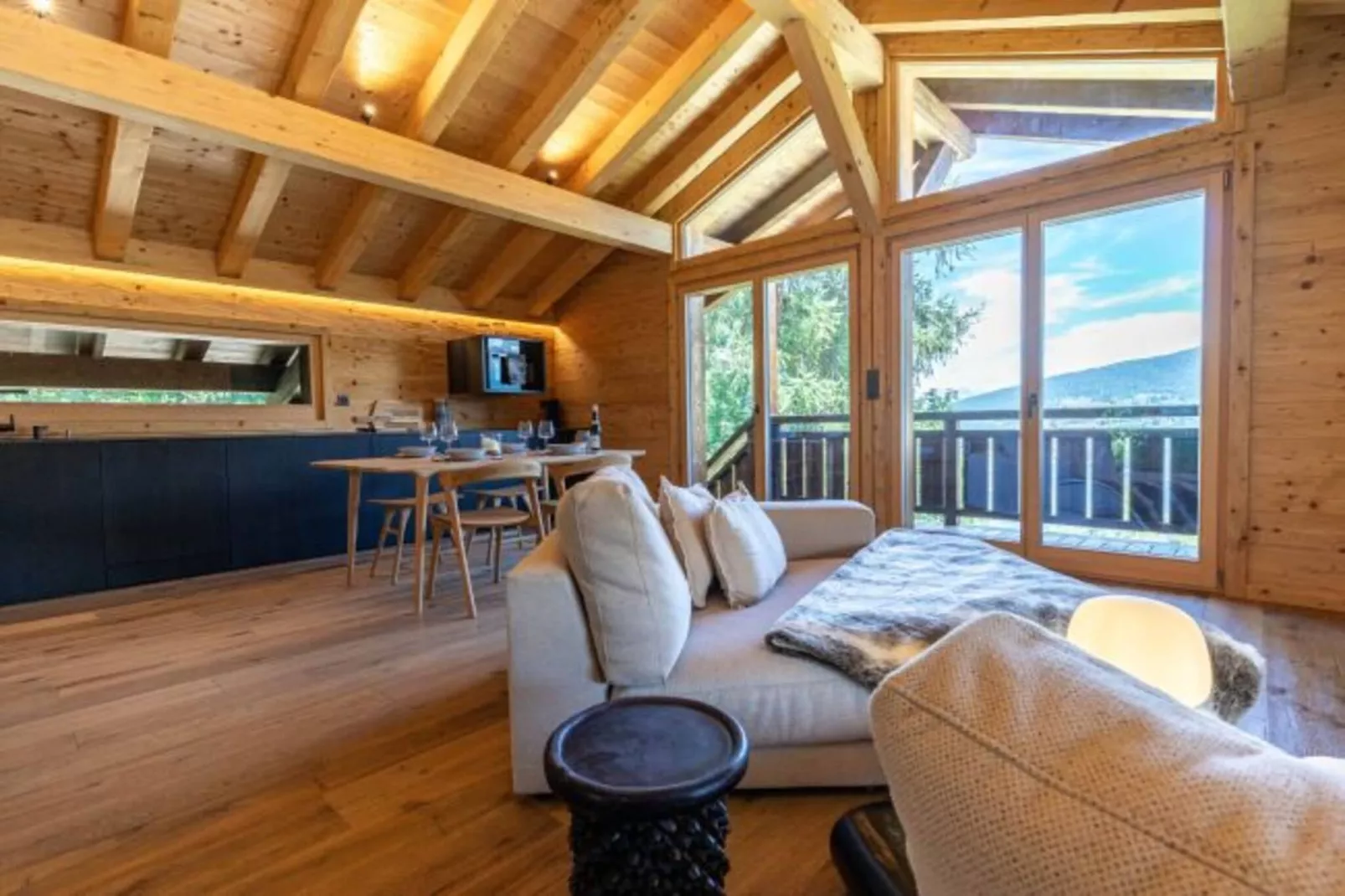 Bishorn COSY chalet 4 personnes-Salon