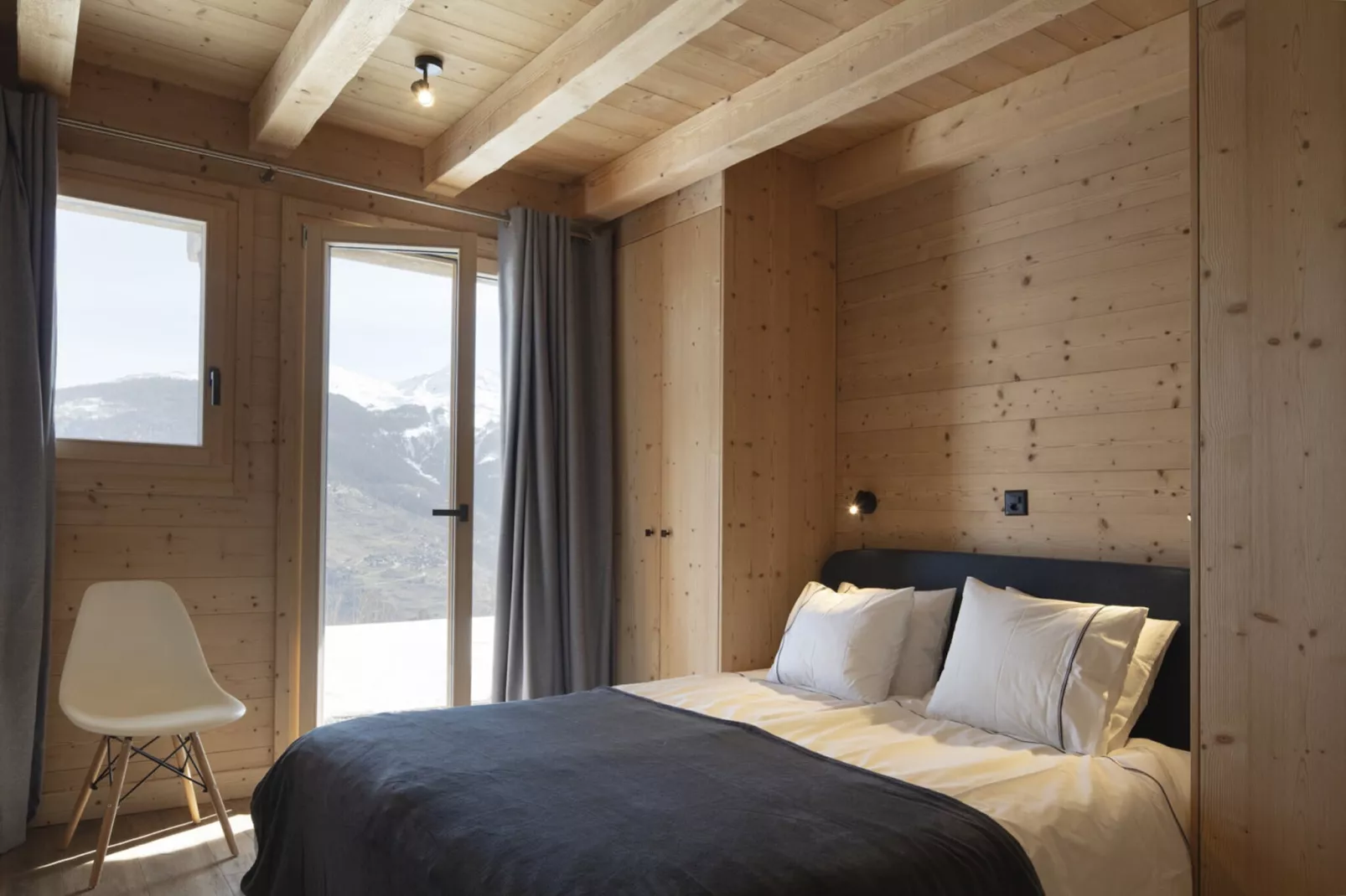 Bishorn COSY chalet 4 personnes-Chambre