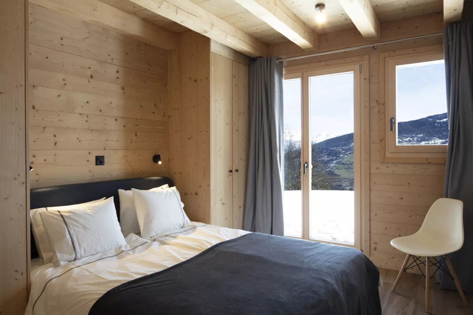 Bishorn COSY chalet 4 personnes-Chambre
