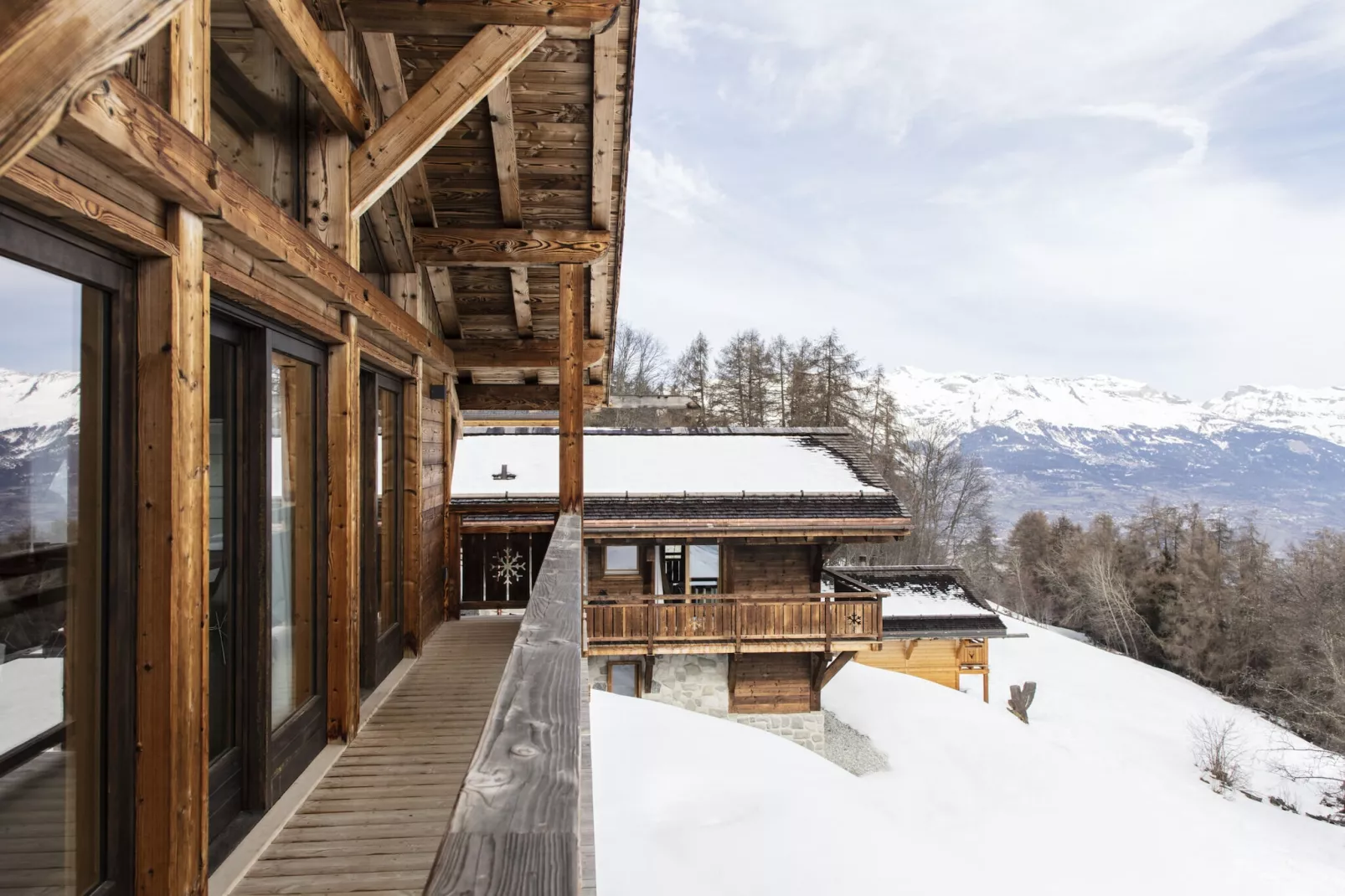 Bishorn COSY chalet 4 personnes-Balcon-terrasse