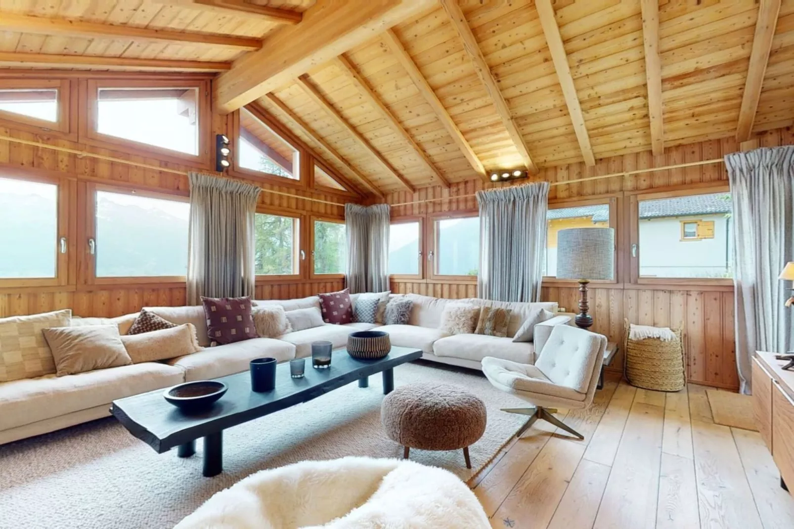Arnold LUXE & COSY chalet 12 personnes Les Masses-Living room