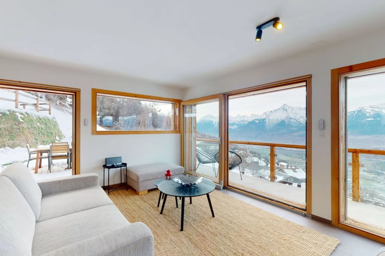 Teddy's VIEW & QUIET chalet 6 pers-Wohnzimmer
