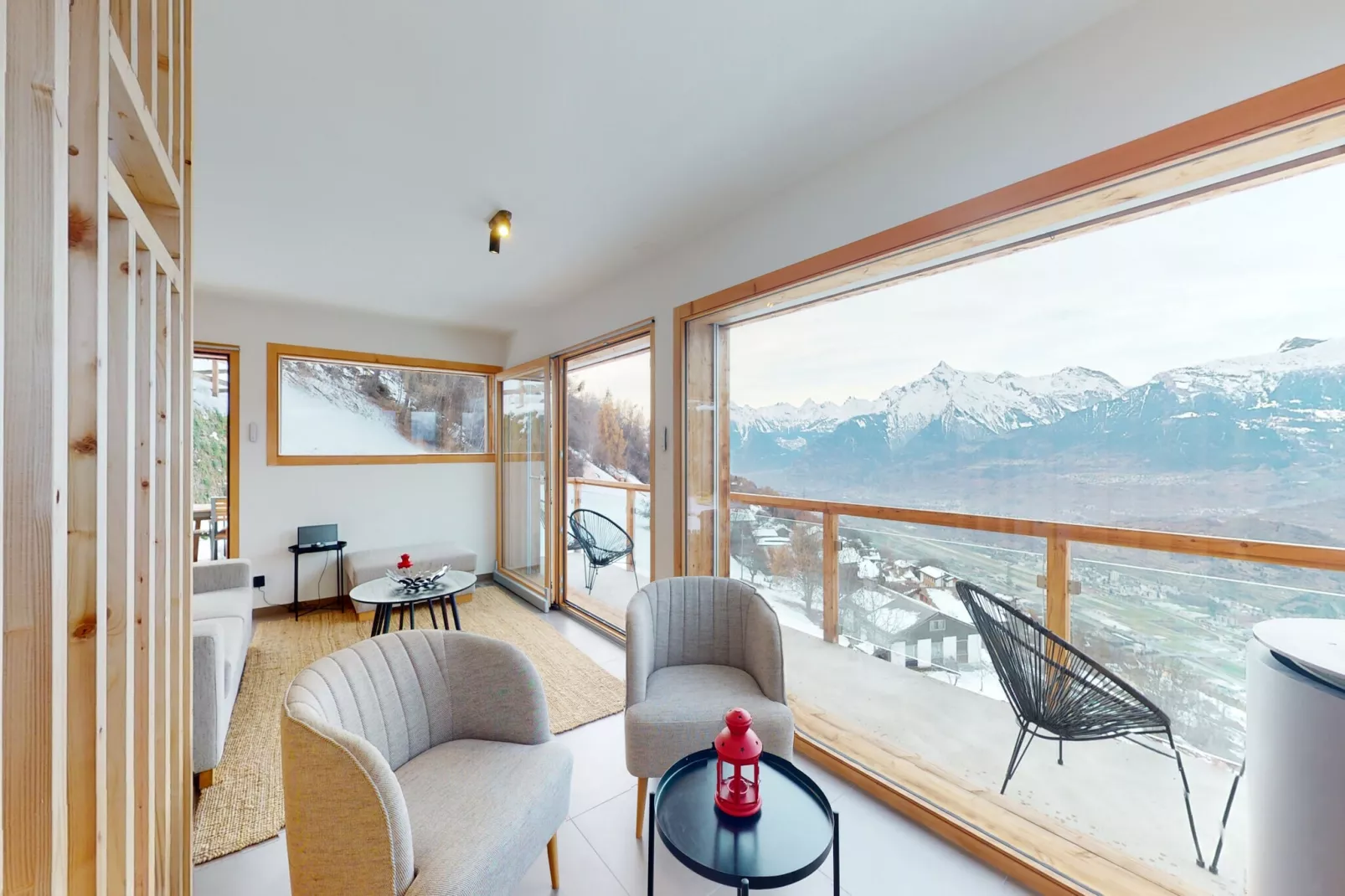 Teddy's VIEW & QUIET chalet 6 pers-Wohnzimmer