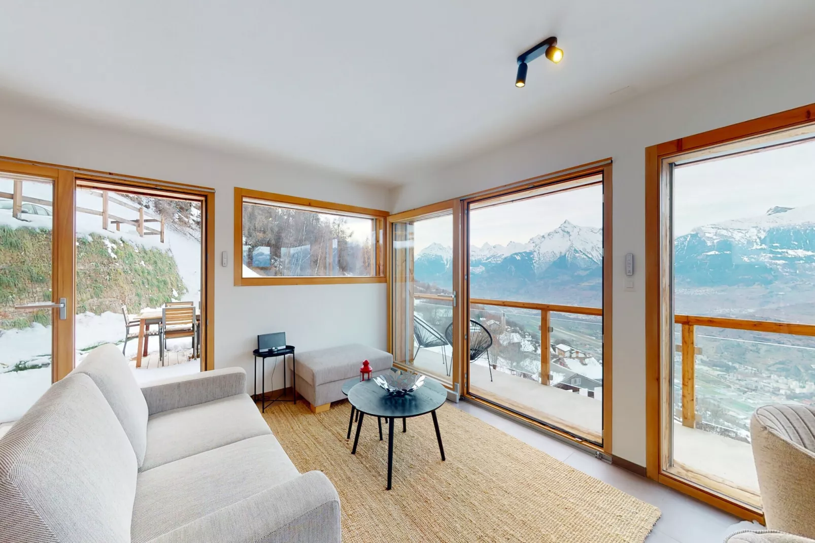 Teddy's VIEW & QUIET chalet 6 pers-Wohnzimmer
