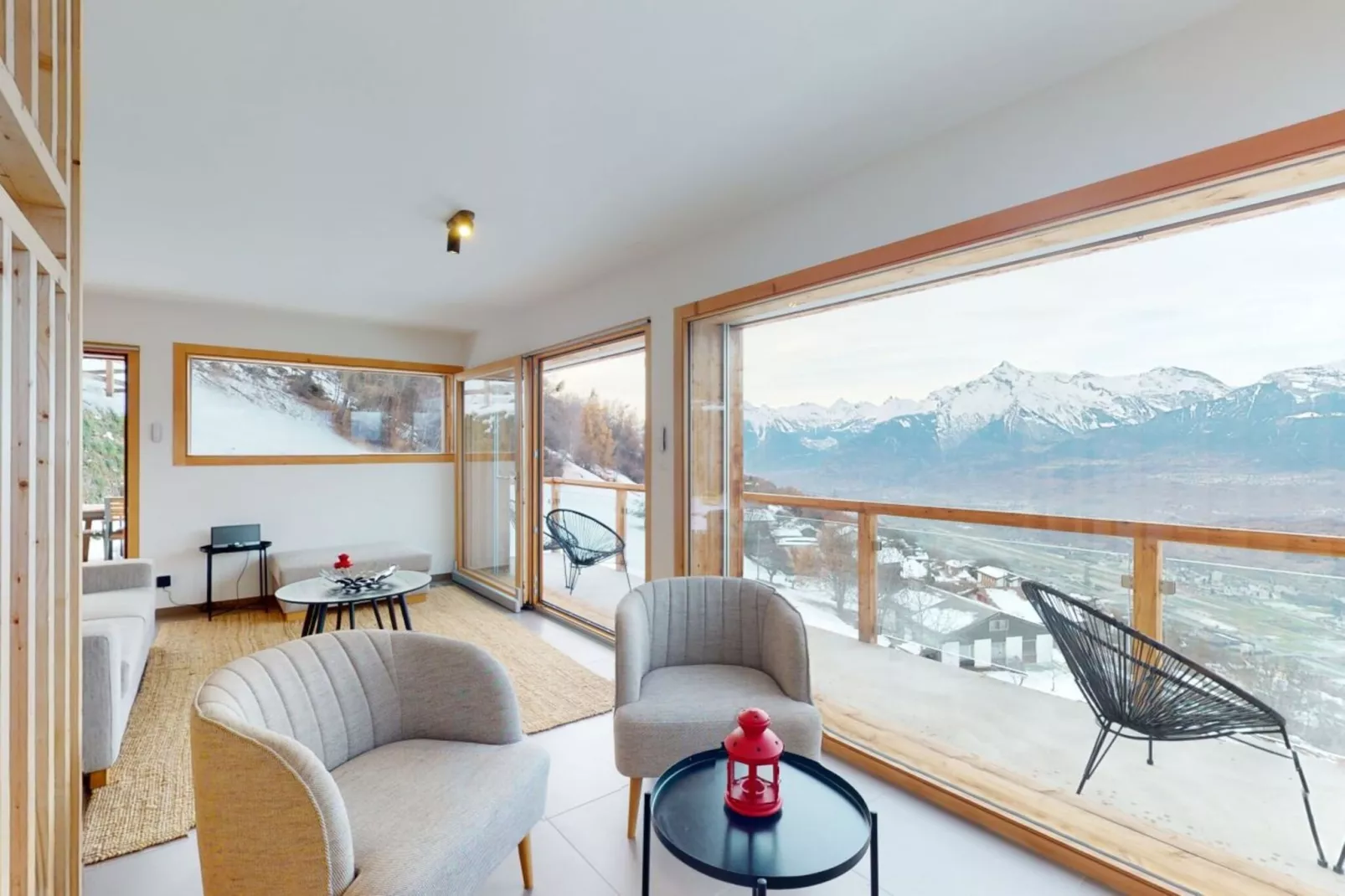Teddy's VIEW & QUIET chalet 6 pers-Wohnzimmer