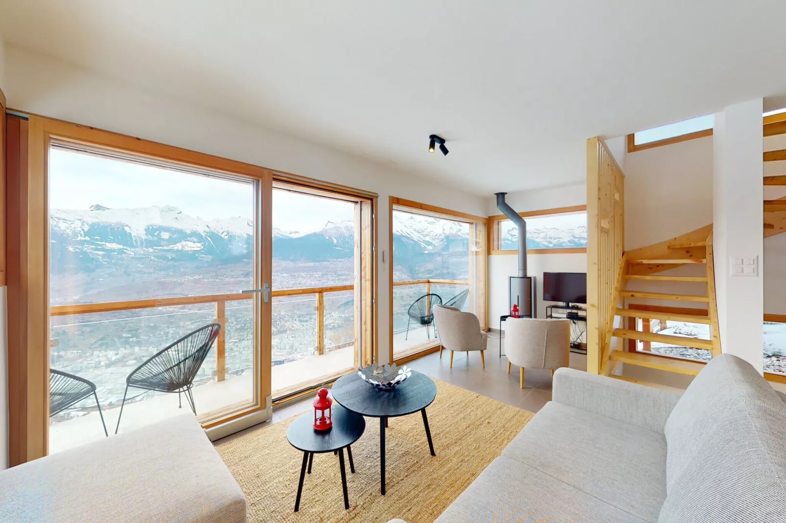Teddy's VIEW & QUIET chalet 6 pers-Esszimmer