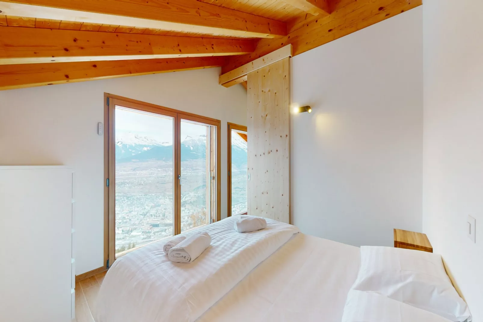 Teddy's VIEW & QUIET chalet 6 pers-Schlafzimmer
