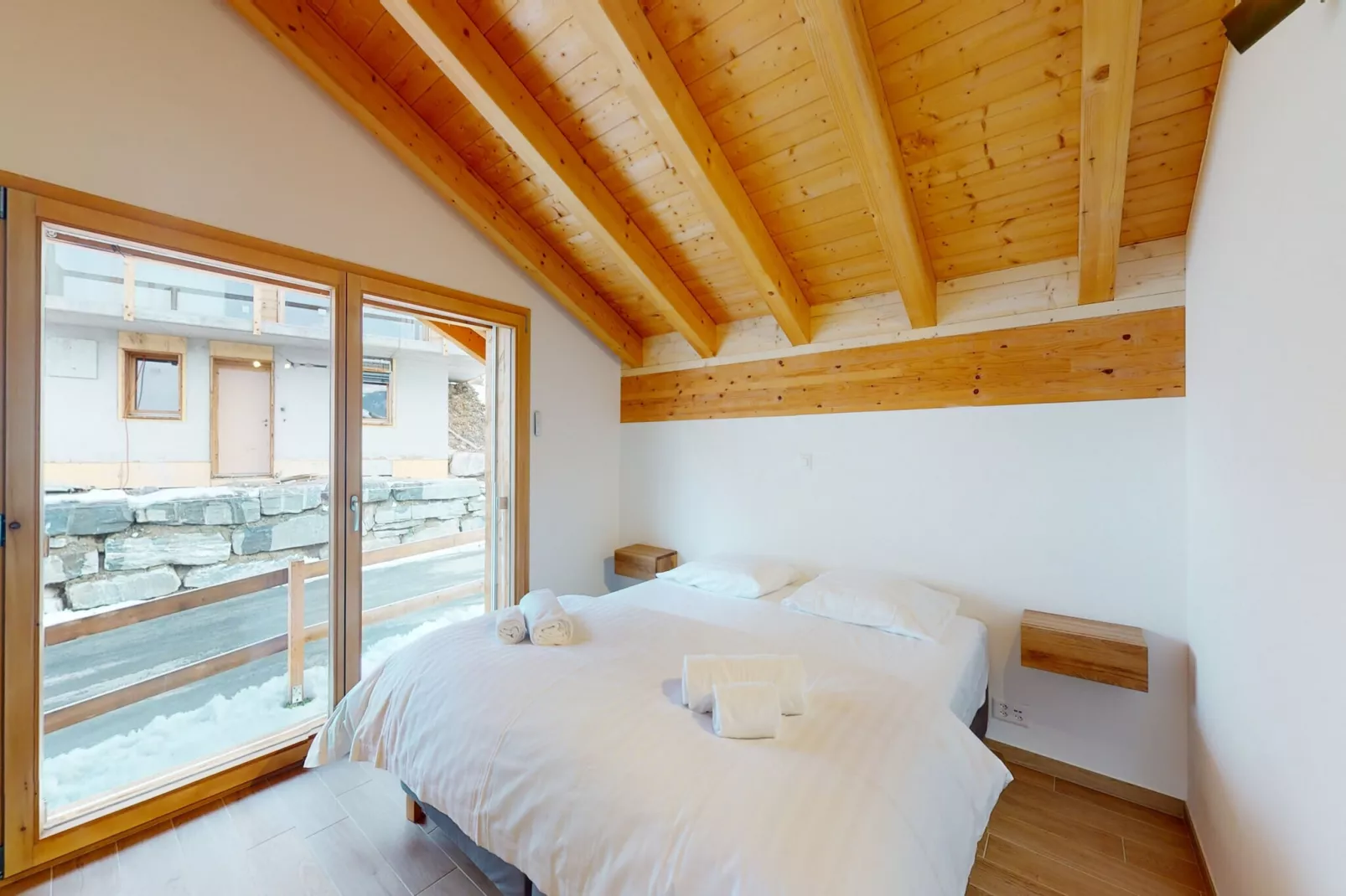 Teddy's VIEW & QUIET chalet 6 pers-Schlafzimmer