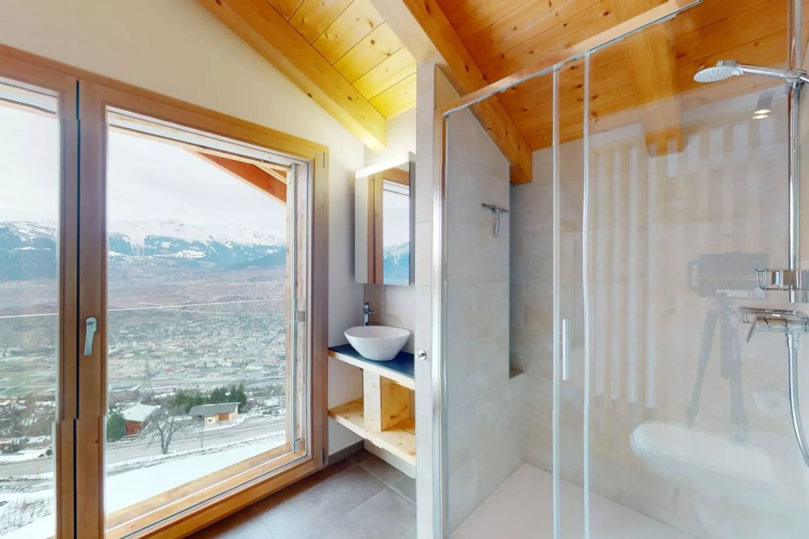Teddy's VIEW & QUIET chalet 6 pers-Badezimmer