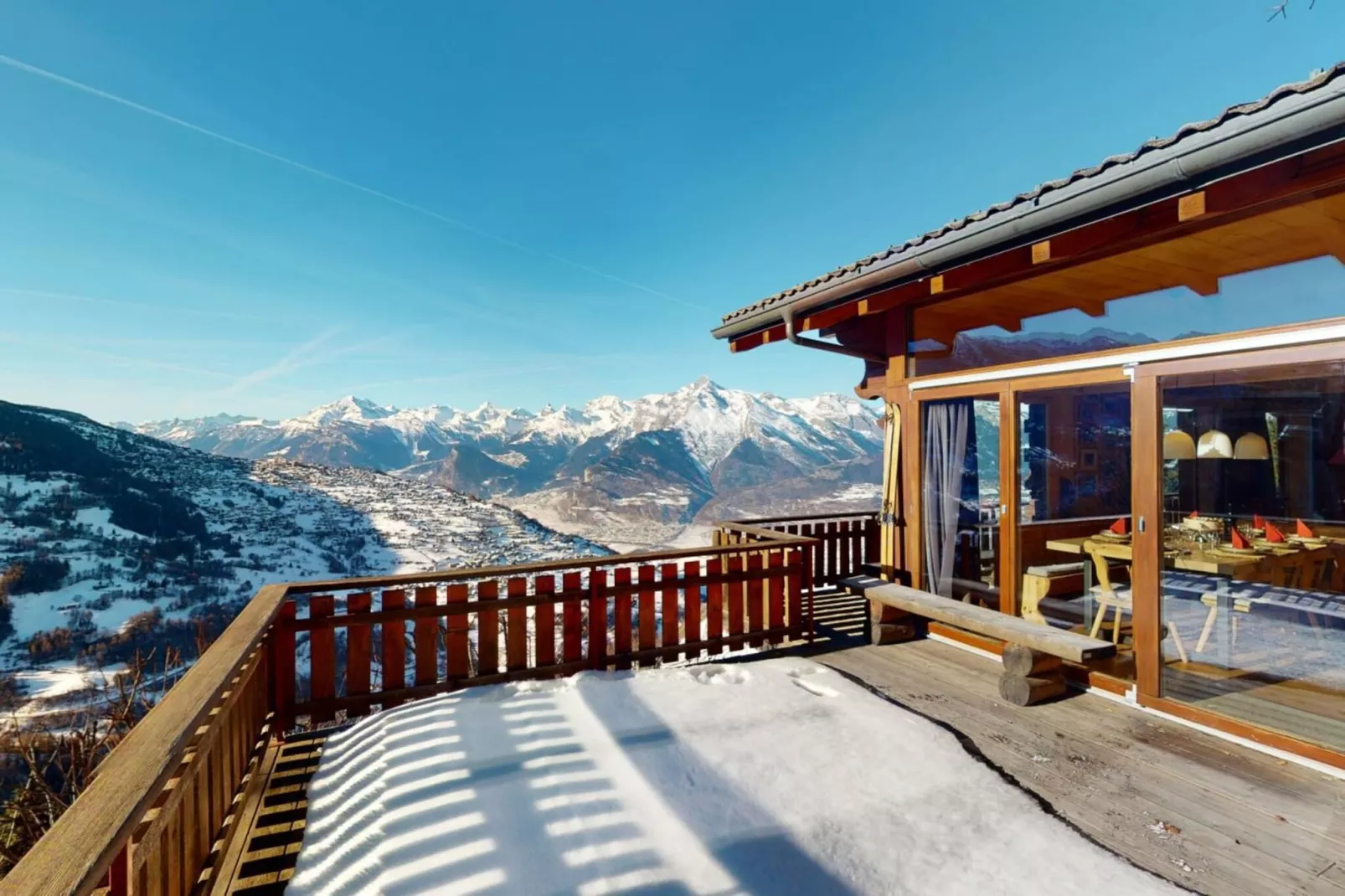 Tschoueilles 005 MOUNTAIN & QUIET chalet 10 pers-Terrace balcony