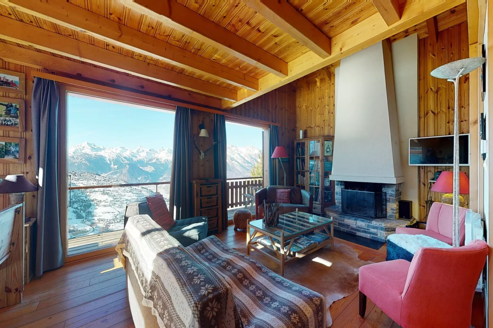 Tschoueilles 005 MOUNTAIN & QUIET chalet 10 pers-Living room
