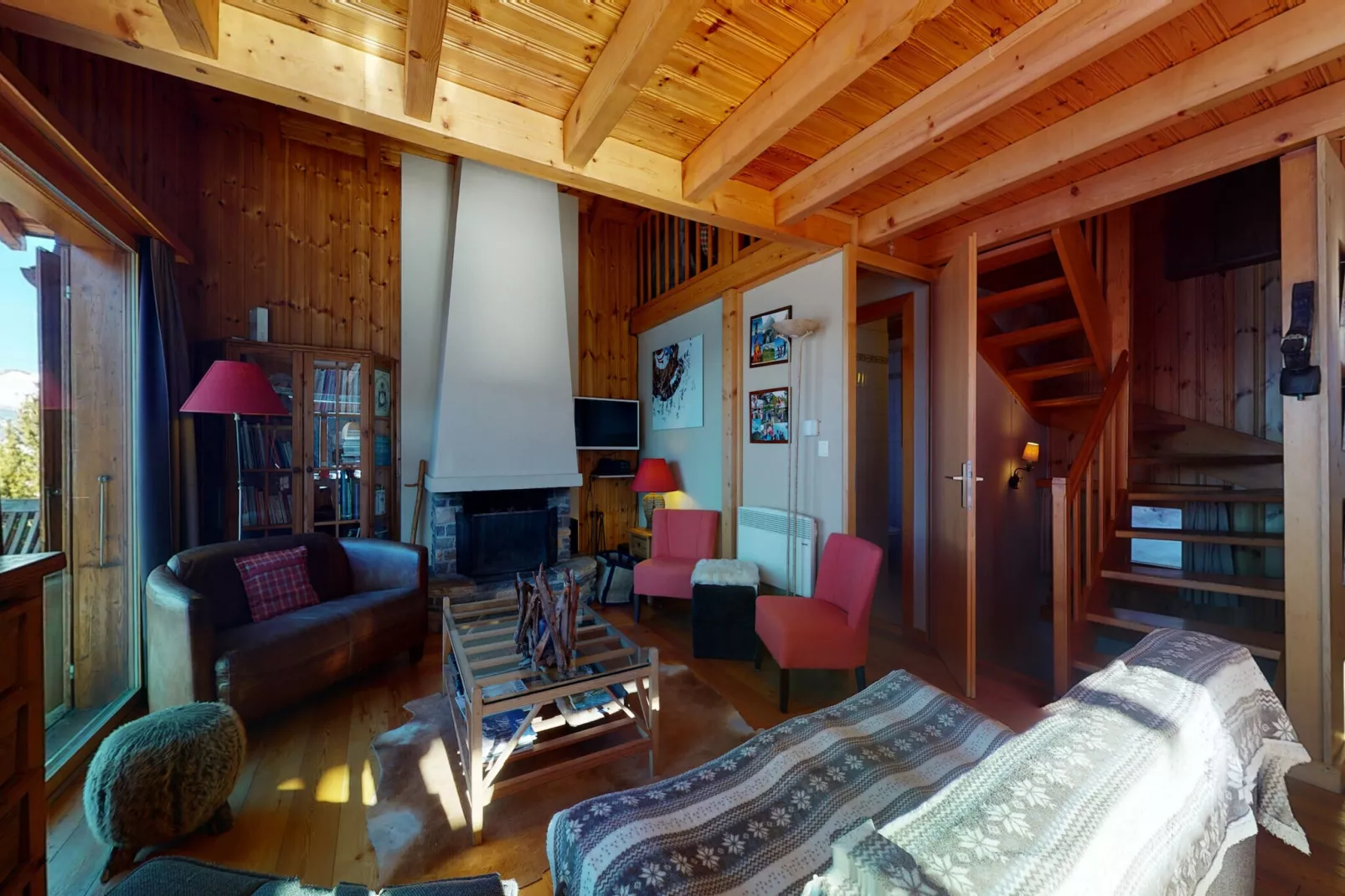 Tschoueilles 005 MOUNTAIN & QUIET chalet 10 pers-Living room