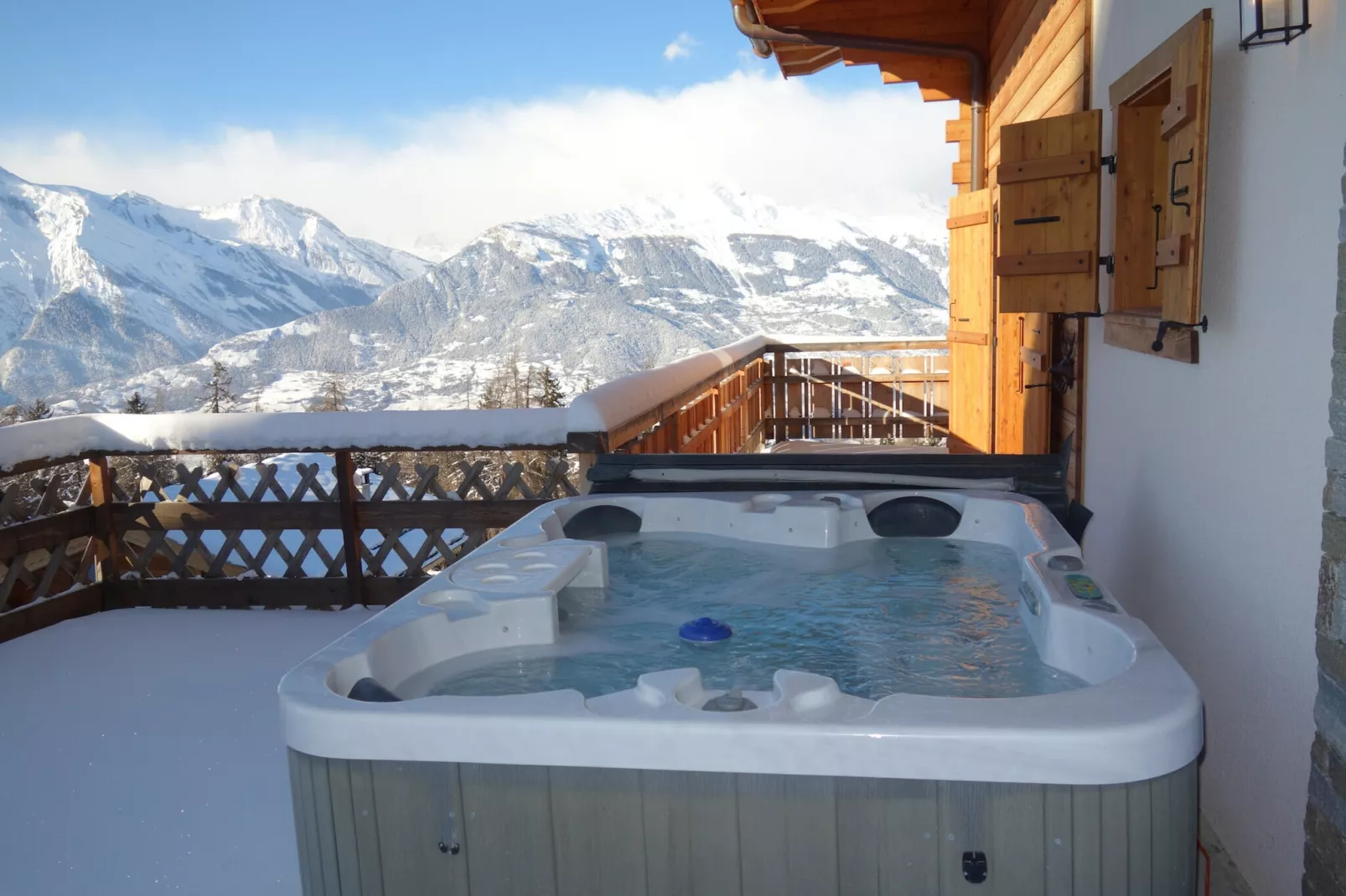 Hirondelle JACUZZI & LUXURY chalet 12 pers-Terrace balcony