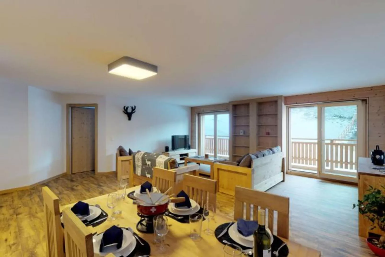 Les Mayens MB 012 - LUXURY apartment 8 pers-Wohnzimmer