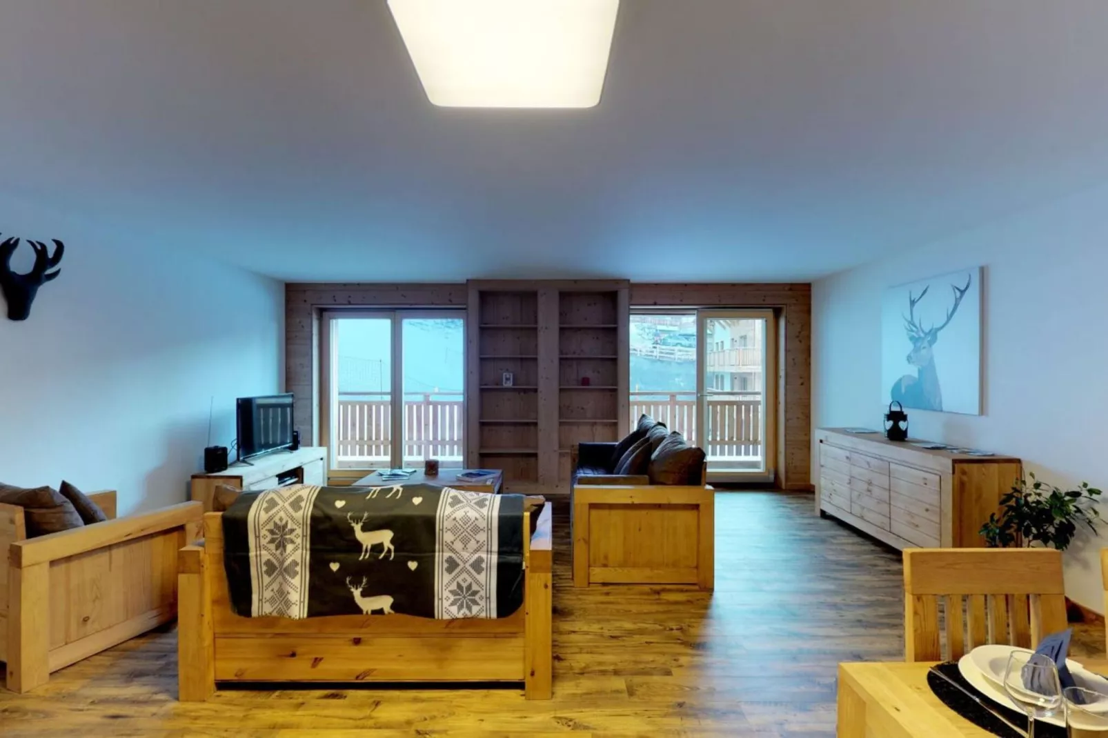 Les Mayens MB 012 - LUXURY apartment 8 pers-Wohnzimmer