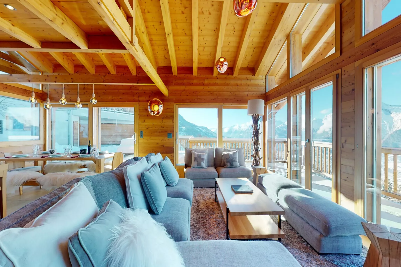 Egg SAUNA & LUXURY chalet 16 pers-Living room
