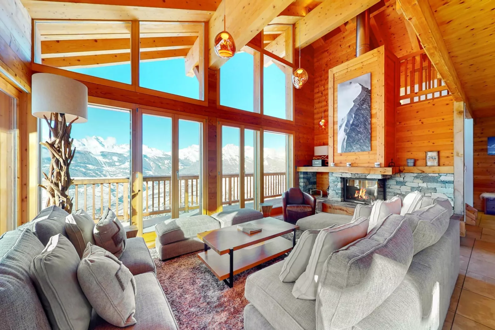 Egg SAUNA & LUXURY chalet 16 pers-Living room