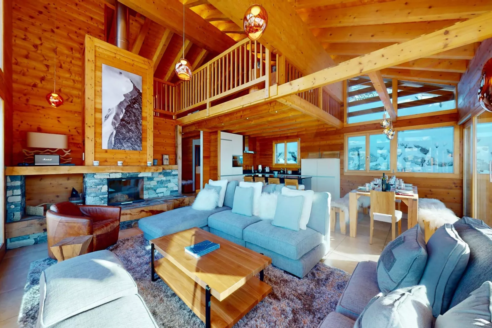 Egg SAUNA & LUXURY chalet 16 pers-Living room