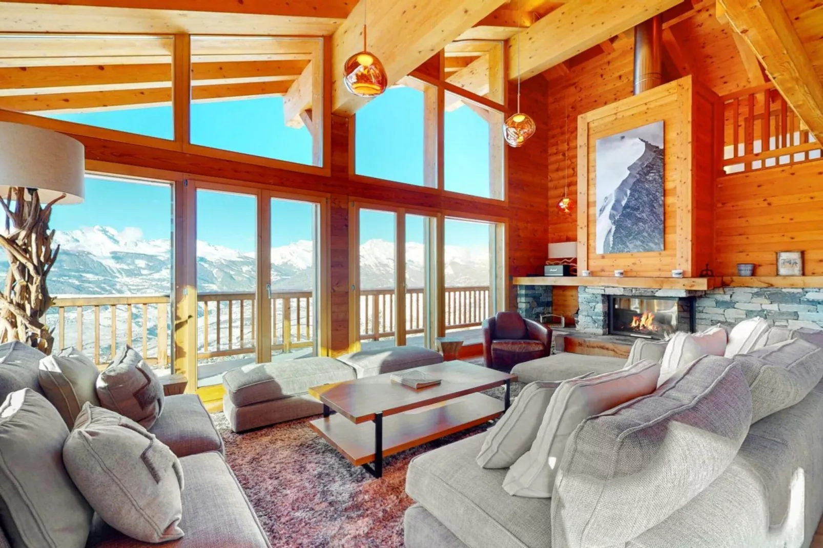 Egg SAUNA & LUXURY chalet 16 pers-Living room