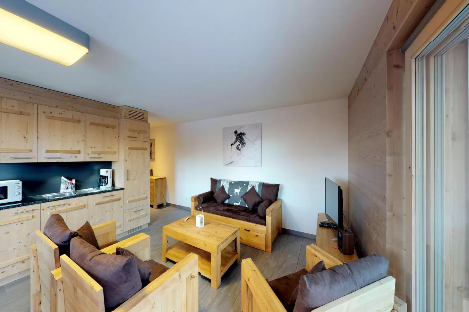 Les Mayens MB 010 - LUXURY apartment 8 pers-Wohnzimmer