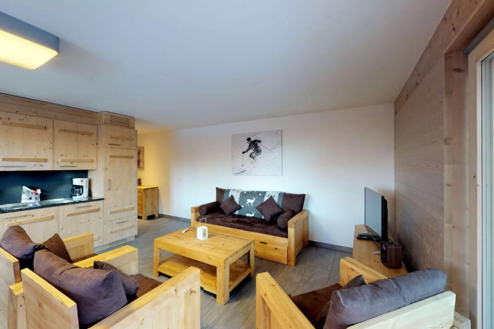 Les Mayens MB 010 - LUXURY apartment 8 pers-Wohnzimmer