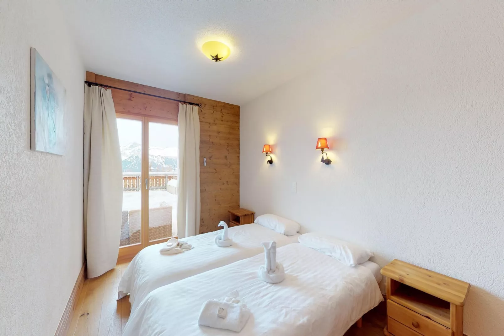 Hauts de Veysonnaz HV1 002 - SAUNA apartment 6 per-Bedroom