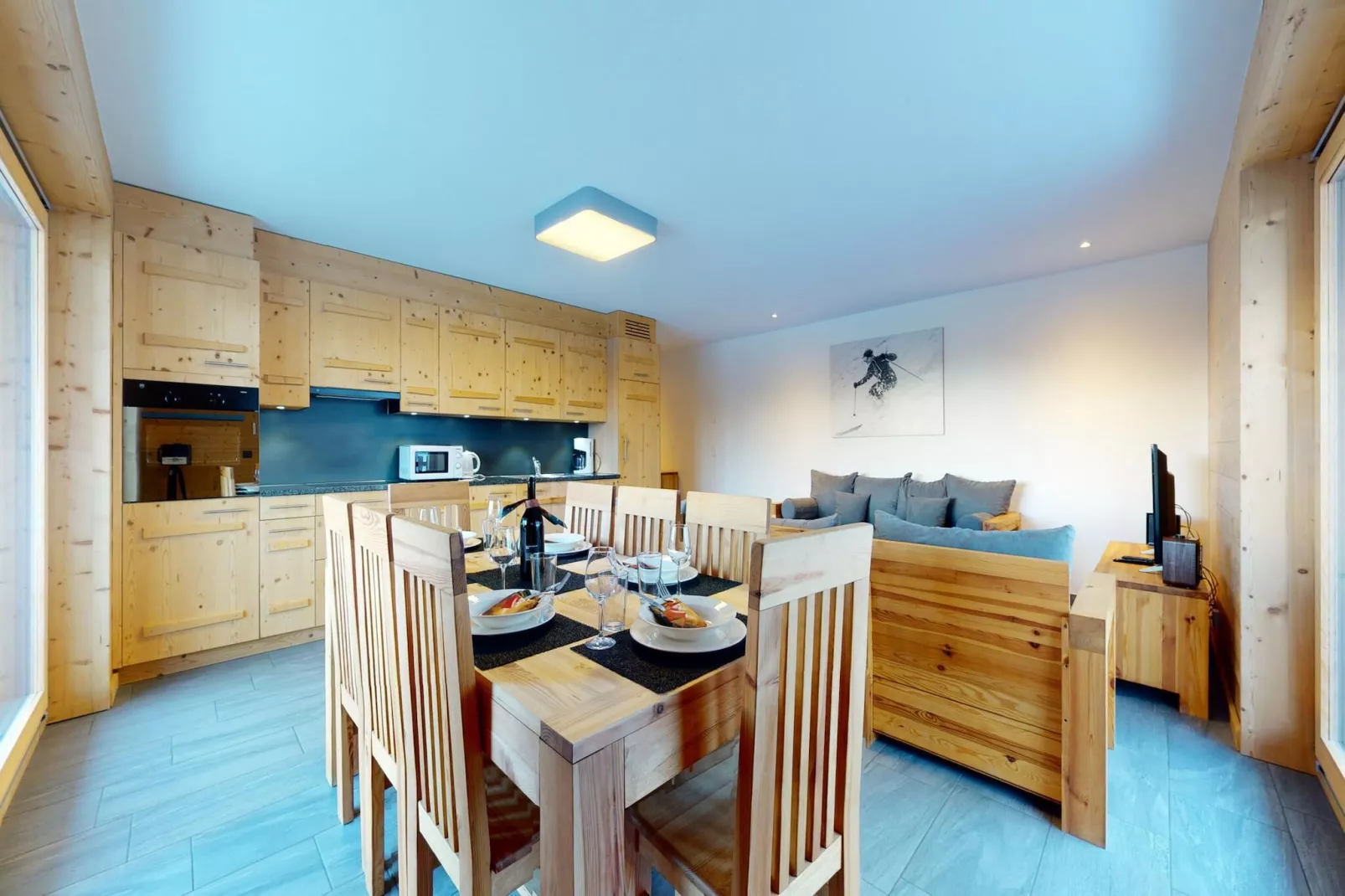 Les Mayens MB 001 - LUXURY apartment 8 pers-Salle à manger