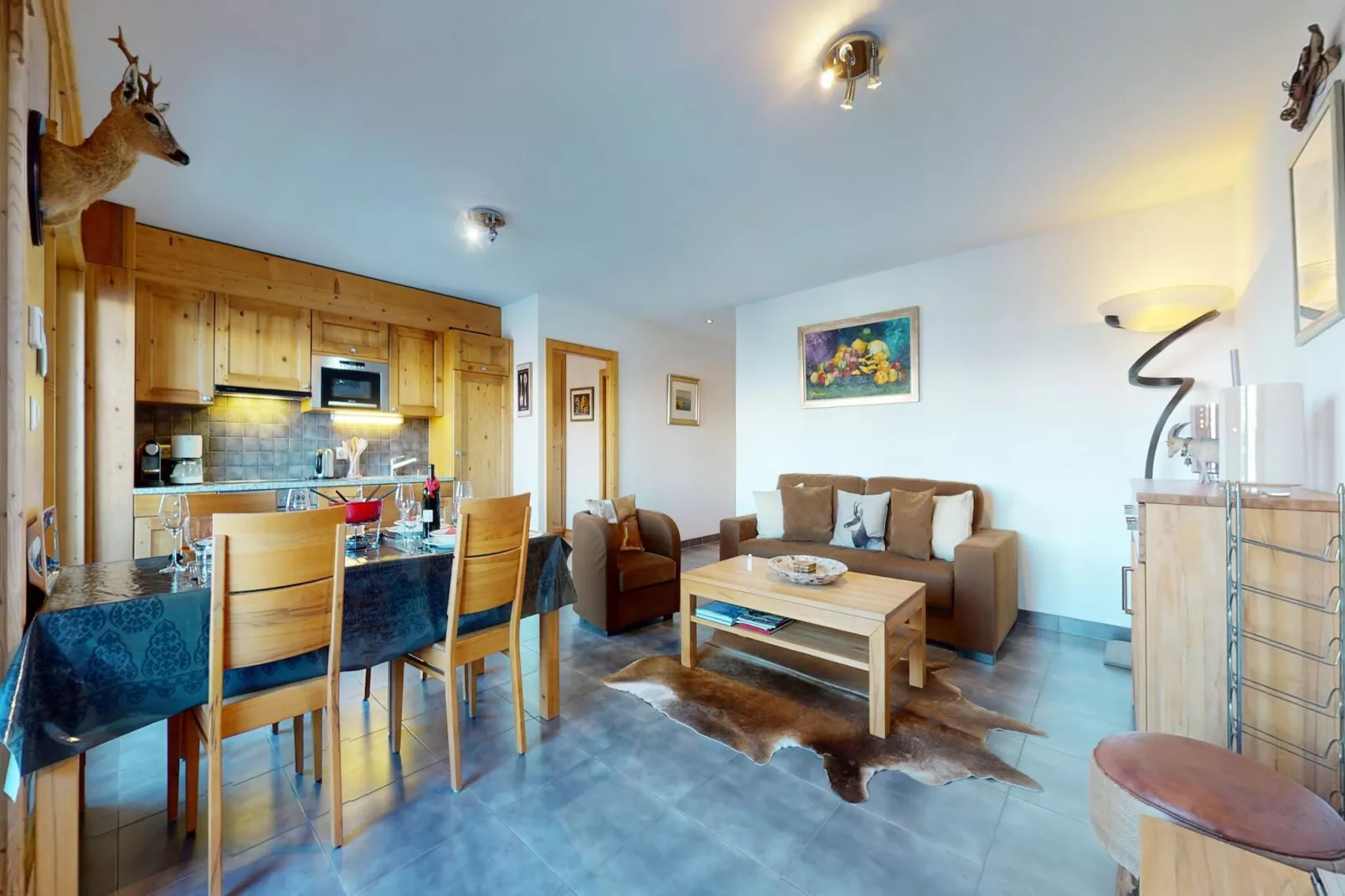 Hauts de Veysonnaz HV1 011 - SAUNA apartment 4 per-Salon