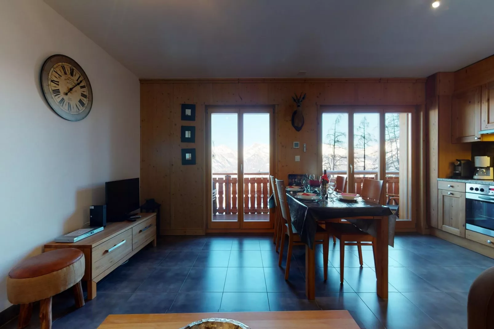 Hauts de Veysonnaz HV1 011 - SAUNA apartment 4 per-Salon