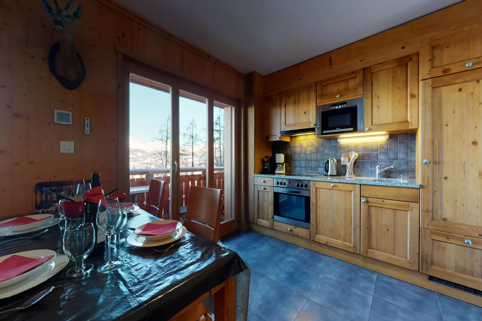 Hauts de Veysonnaz HV1 011 - SAUNA apartment 4 per-Cuisine