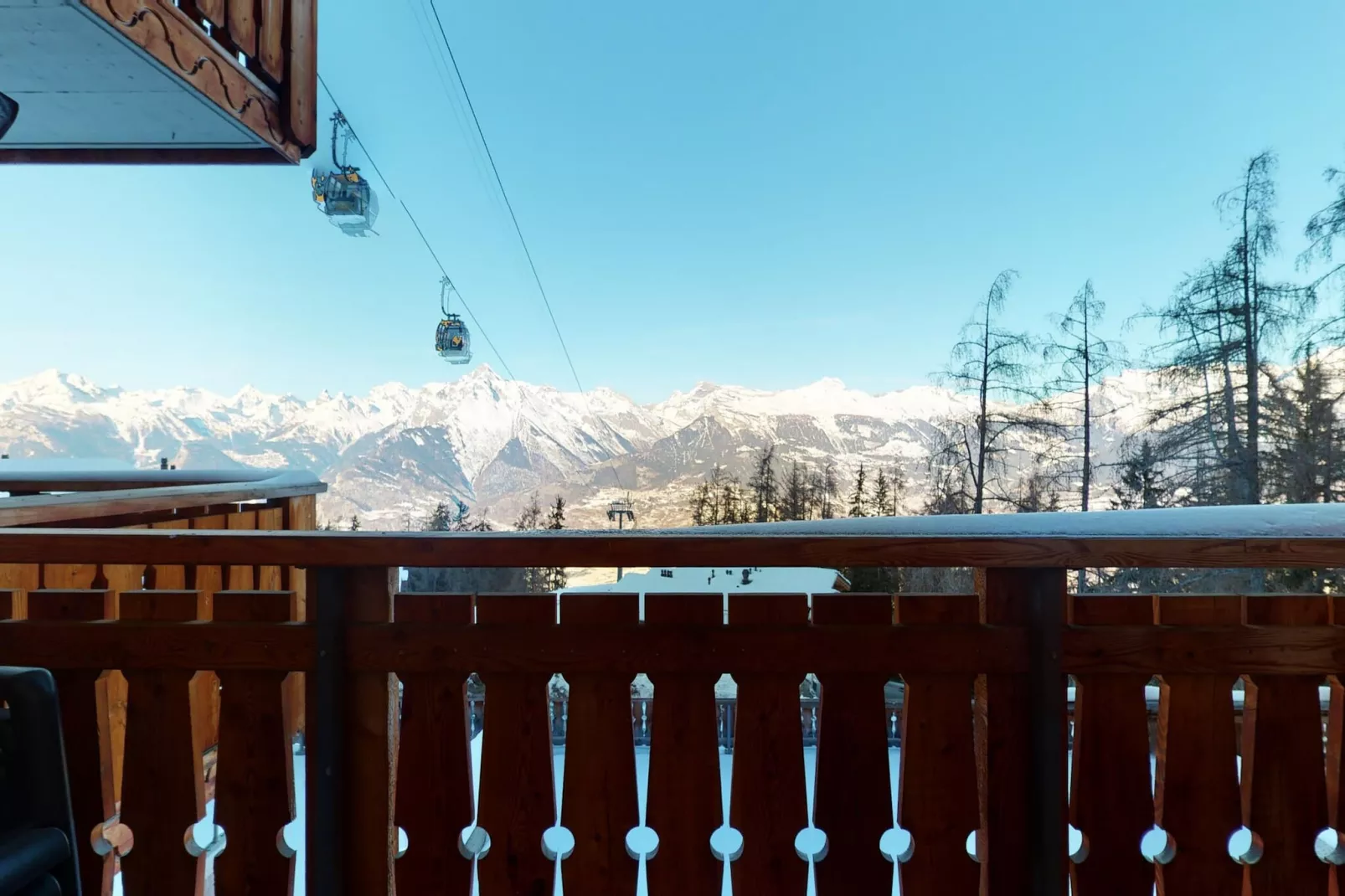 Hauts de Veysonnaz HV1 011 - SAUNA apartment 4 per-Balcon-terrasse