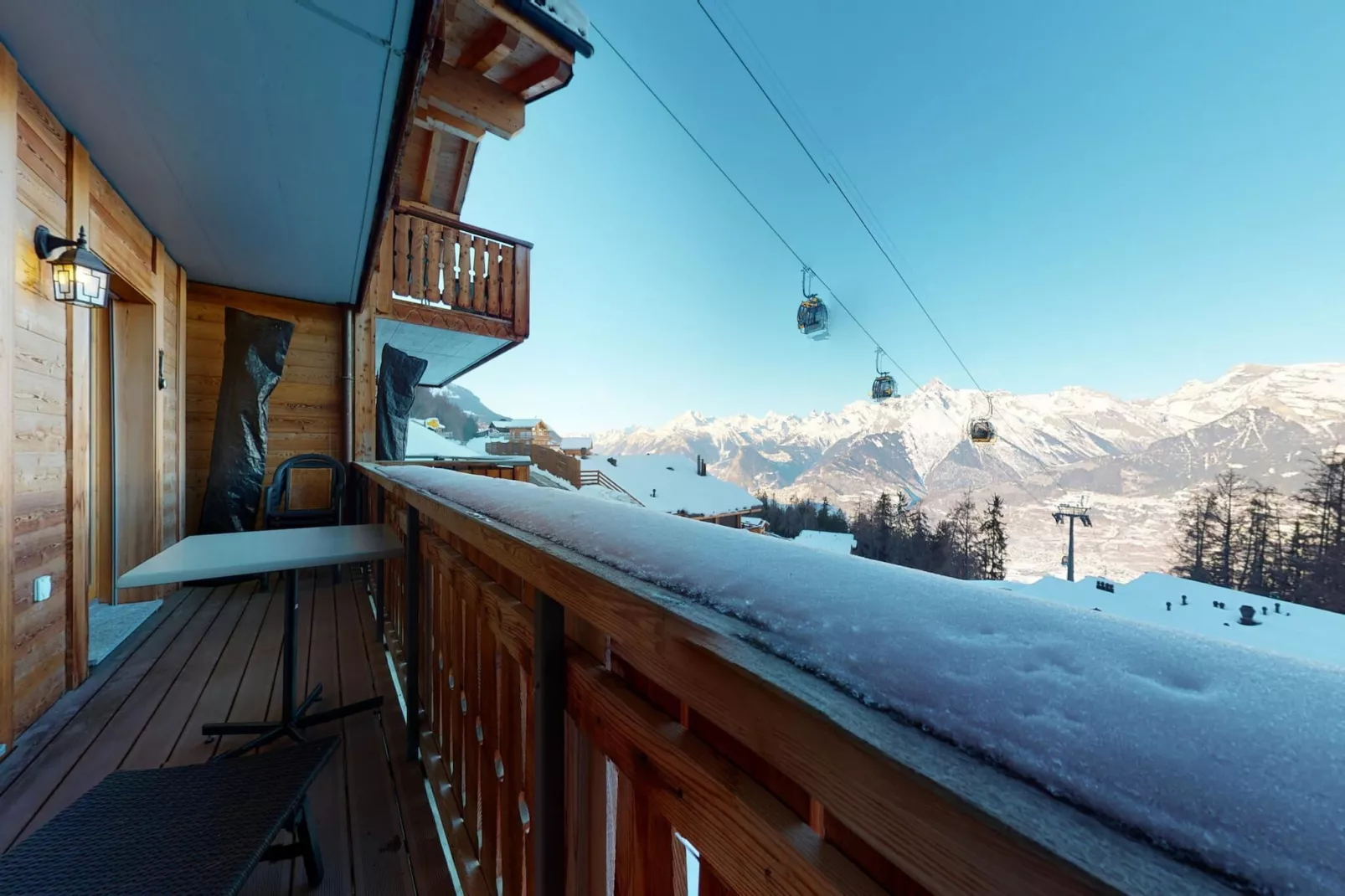 Hauts de Veysonnaz HV1 011 - SAUNA apartment 4 per-Balcon-terrasse
