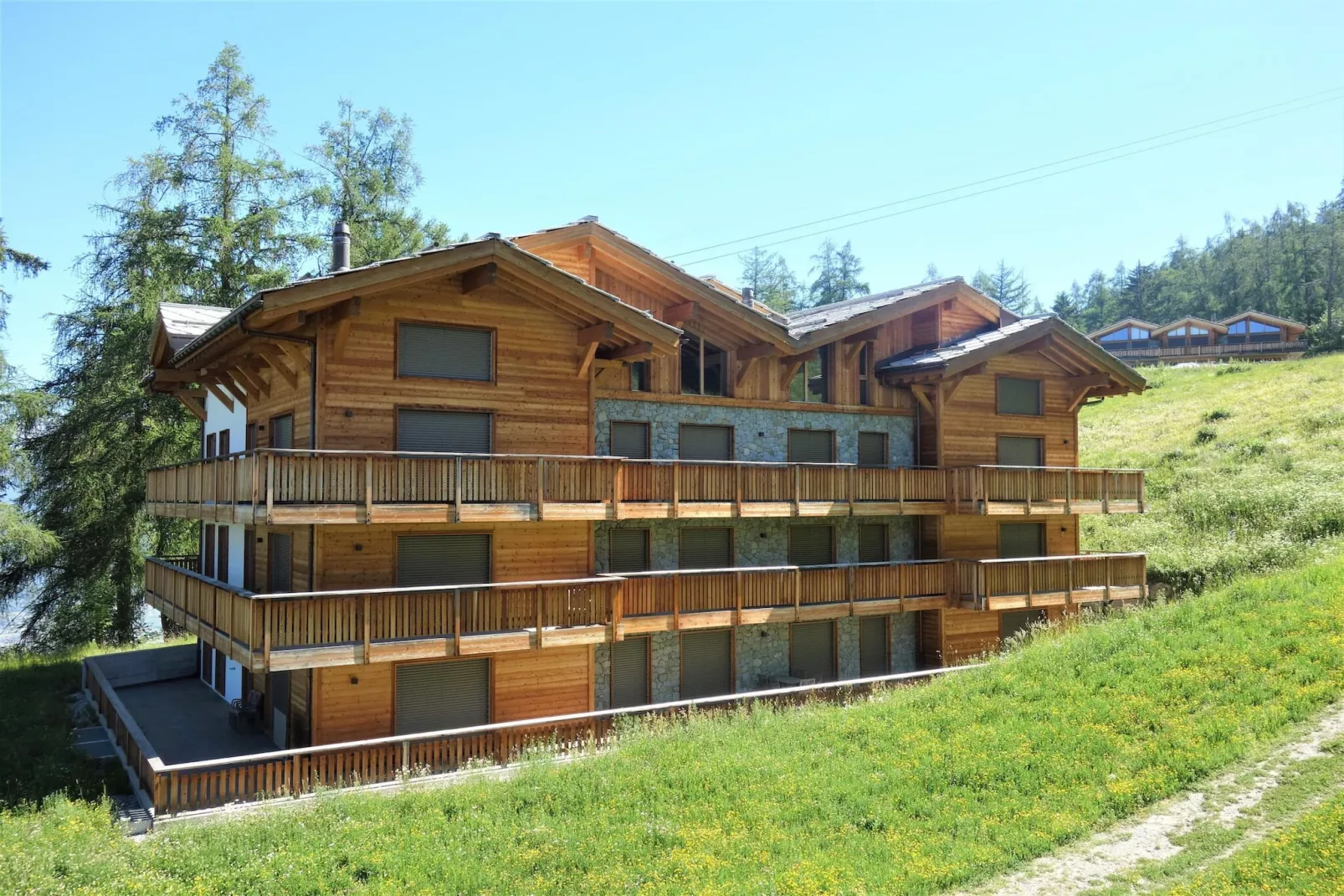Les Mayens MA 020 - LUXURY apartment 14 pers-Außenbereich Sommer