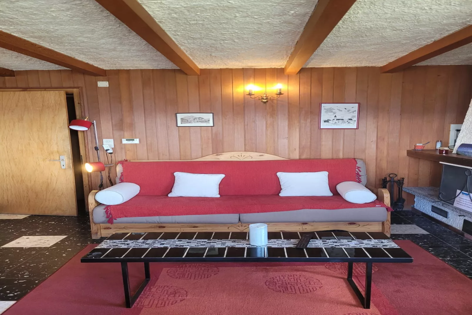La Crettaz appdans chalet - SUNNY apartment 6 p-Living room