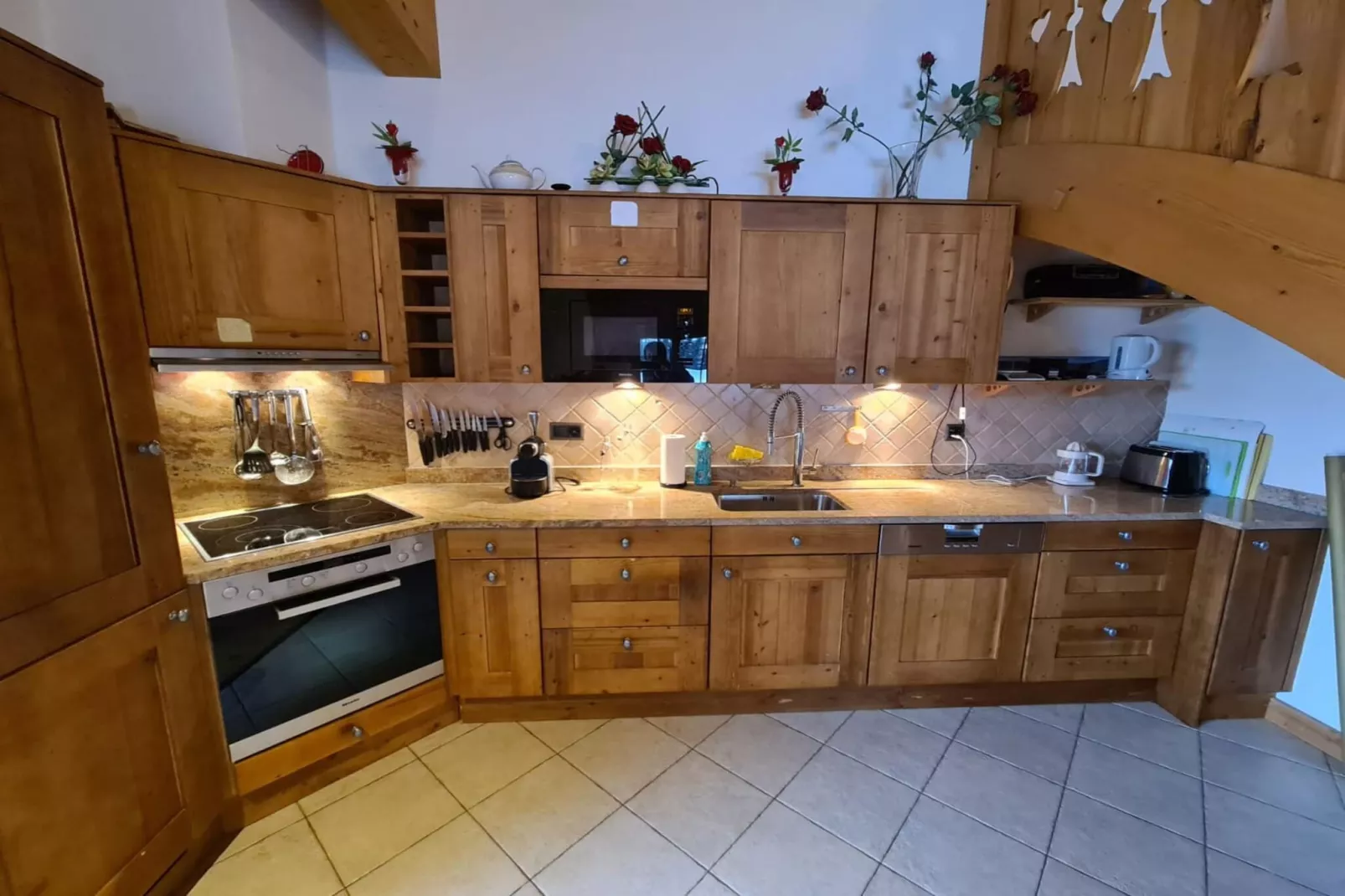 Terrasses du Paradis 7B CENTER 8 pers apart-Kitchen