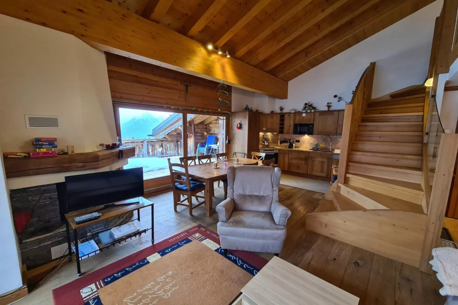 Terrasses du Paradis 7B CENTER 8 pers apart-Living room