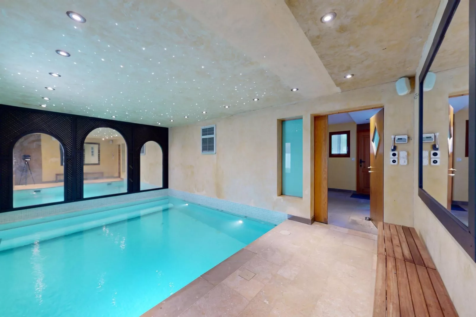 Axaari - VIEW & SWIMMING POOL chalet 10 pers-Schwimmbad