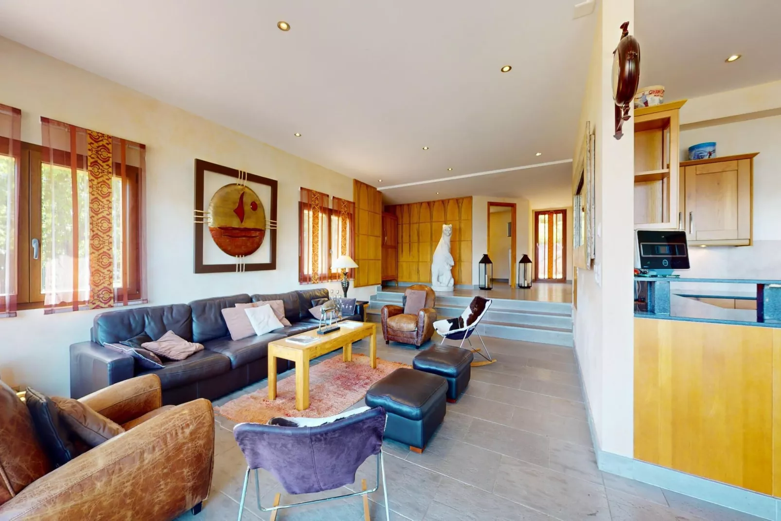 Axaari - VIEW & SWIMMING POOL chalet 10 pers-Wohnzimmer