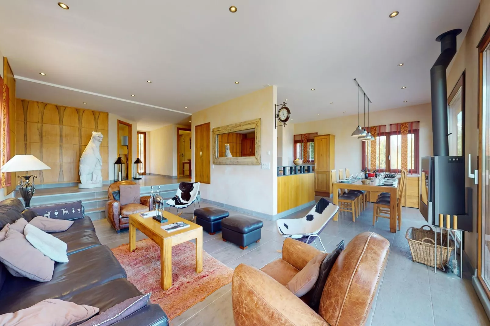 Axaari - VIEW & SWIMMING POOL chalet 10 pers-Wohnzimmer