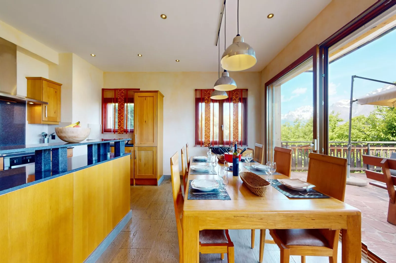 Axaari - VIEW & SWIMMING POOL chalet 10 pers-Küche
