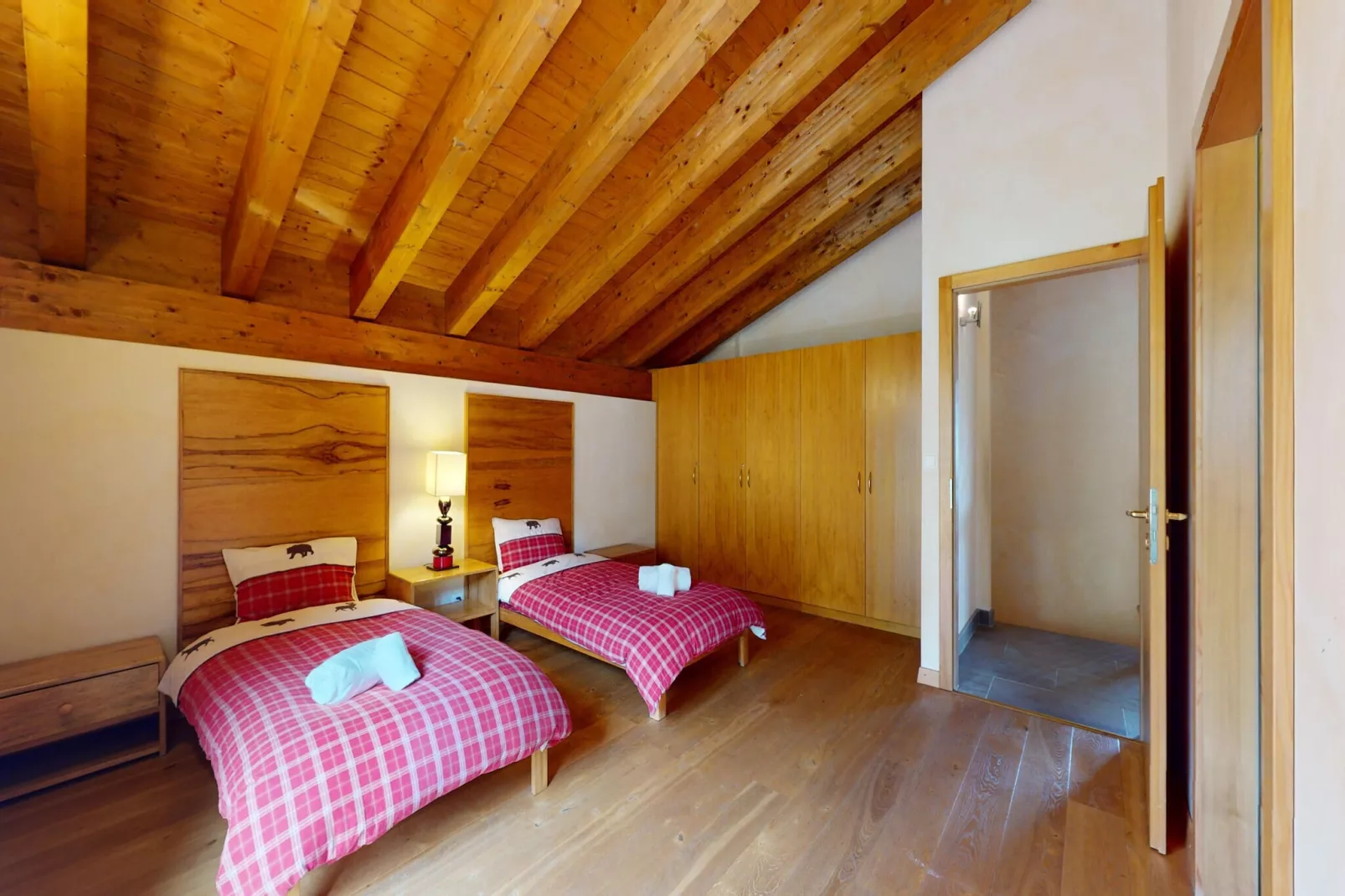 Axaari - VIEW & SWIMMING POOL chalet 10 pers-Schlafzimmer