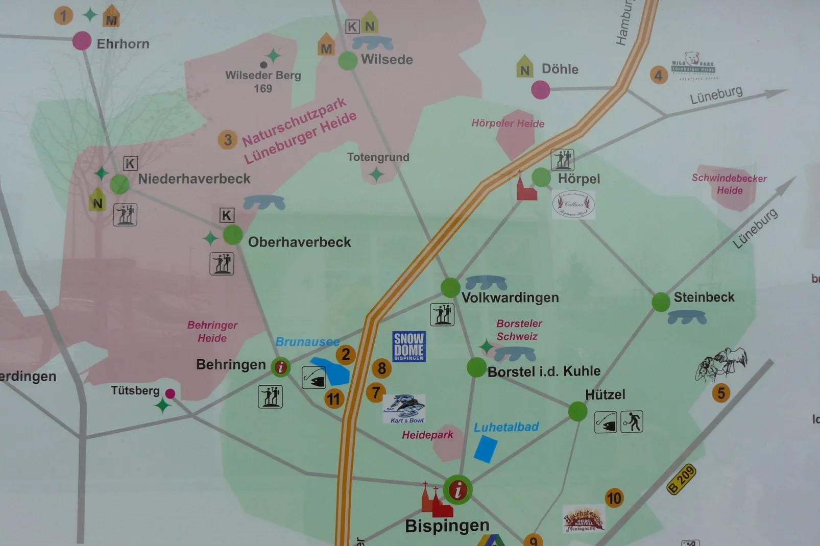 Ericaheidepark-Areas summer 20km