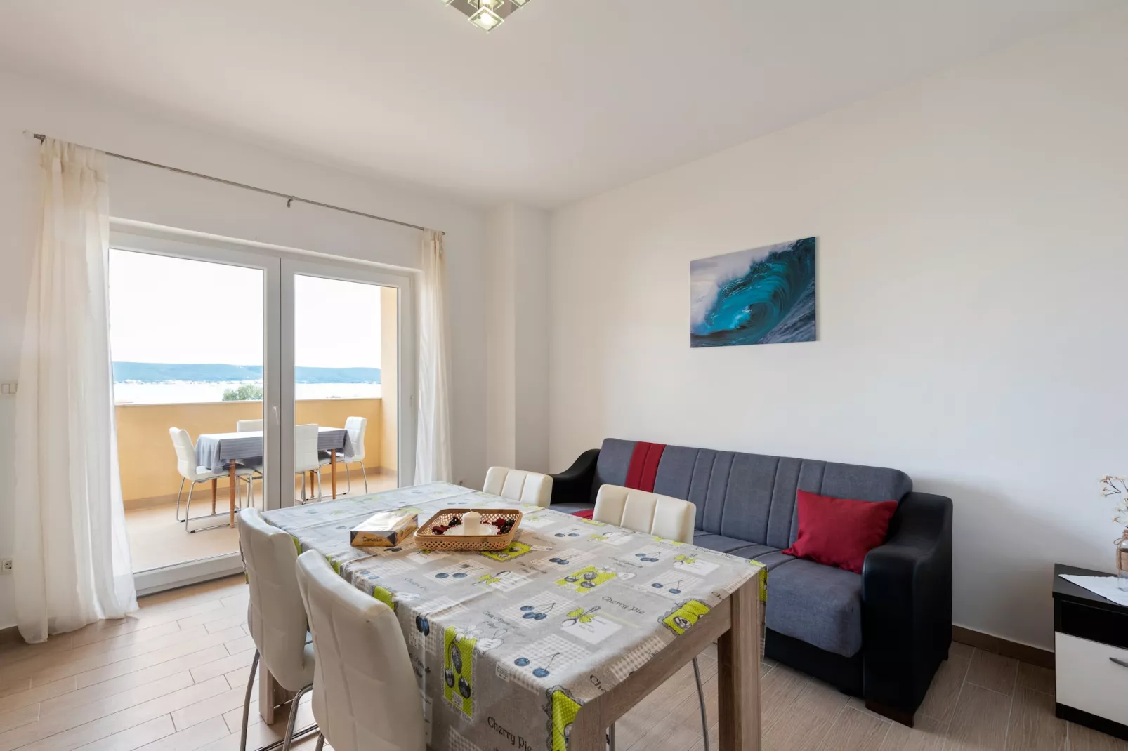 Apartment Pasman with a beautiful sea view 1-Living room